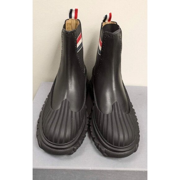 Thom Browne Men’s Chelsea Duck Leather Boot Black US6 MFB190B main image 10